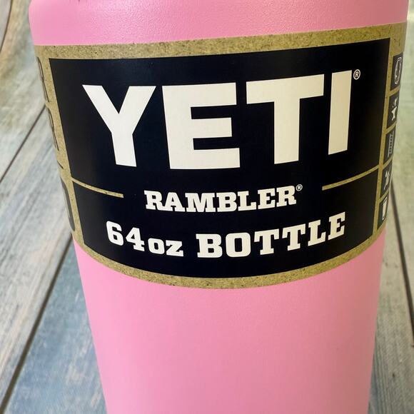 Yeti Rambler 64 OZ Bottle Power In Pink NEW Chug Cap Half Gallon Limited Edition - Picture 7 of 11